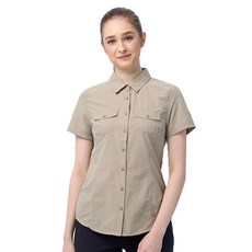 女款短袖襯衫 UPF30+ 抗UV 3M Scotchgard 吸濕排汗