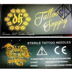 DH高品質紋身針 專業刺青用針 針質更優 好上色 尺寸齊全 傳統針 長桿針, 1個, 1403(0.4更粗點更明顯)割線縮口圓