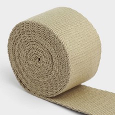 패션스타트 롤 데일리 솔리드 가방끈 웨이빙끈 38mm X 45m, 1개, 진베이지