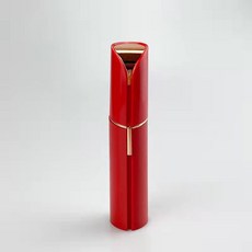 電動口紅剃毛器女士迷你臉部面部脫毛儀刮毛器電動修眉儀器, 1個, 紅色:電池款