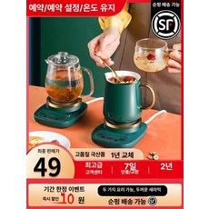소형 미니 약탕기 티 홍삼 전기포트 홍삼 500ml 컵+스마트 받침대+세라믹