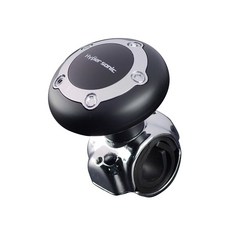 Hypersonic R式方向盤輔助器(黑) - 單手操控，減輕疲勞，時尚內飾, 黑色