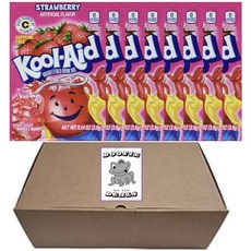 Kool-Aid Drink Mix - 8 Packets (Lemonade), Strawberry, 1개, 3.9g