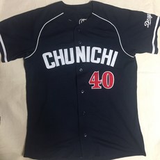 日本職棒 中日龍隊 球員版電繡球衣 Rawlings 製, 1個, 8號OHSHIMA/M碼