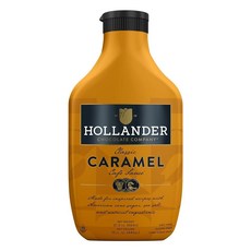 Hollander 캐러멜 카페 소스 | GMO 프리 옥수수 시럽 프리 콩/글루텐 프리 | 443.6ml(15온스) 스퀴즈 보틀 | 플립 캡, Hollander 캐러멜 카페 소스 | GMO 프리,