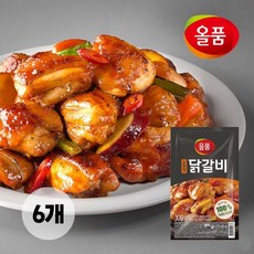 올품 순한맛 닭갈비 1.8kg 300g x 6봉, 닭갈비 순한맛 1.8kg (300gx6봉), 6개