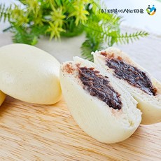 우리밀 통팥 칼슘 찐빵 겨울간식, 12개, 50g