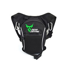 【Ibuy部品】多功能腿包 騎士包 斜跨包 腰包 防潑水 大容量 摩托車腿掛包, 0100綠標, 1個