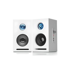 ABKO 多媒體2聲道木紋MDF PC喇叭, SP400, 白色