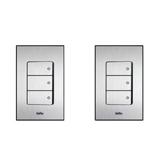 위너스 벨로 실버 헤어라인 벨로 3구 스위치 단로, 2세트