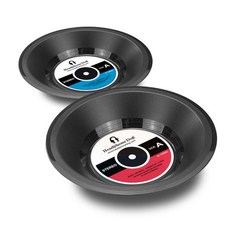 Headphone Dog 黑膠唱片造型置物盤 (兩入裝)
