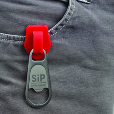 Peleg Design Sip - 以色列設計 鑰匙圈扣環便攜開瓶器, 紅色, 1個