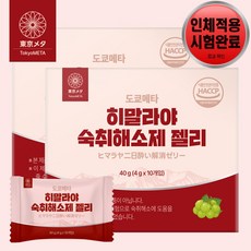도쿄메타 히말라야 숙취해소제 젤리형 숙취해소 샤인머스켓맛, 40g, 2박스