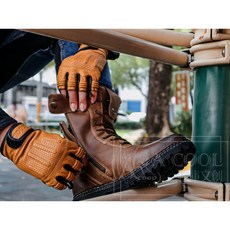 ACOOL 重機車靴, B228棕,42(26.5)