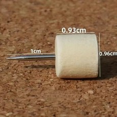 優選好物 木質圖釘 ins高顏值工字釘 創意多形狀軟木板釘子 毛氈板照片牆裝飾, 圓柱型【20個/盒】, 1個