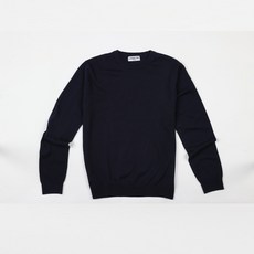 본사직영 런던포그 남성 네이비 라운드 니트 티셔츠 (LMWNA56Z)