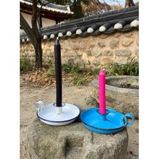 [빈티지]프렌치 빈티지 법랑 촛대, 1개