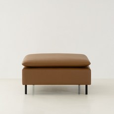 동서가구 모디퍼 가죽 모듈소파 스툴 DF926584, 카멜