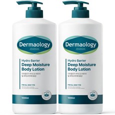 [피부 보습 670% 개선] 1+1 더마올로지 딥 모이스처 대용량 바디로션 1L 향좋은 향기좋은 고보습 퍼퓸 남자 남성 여자 여성 보습 바디크림, 2개