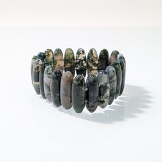 杰鴻 水草瑪瑙手排 DIY手工飾品材料, 1個, 8X25MM