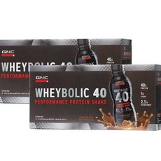 지엔씨 웨이볼릭 40 식사 대용 쉐이크 초콜릿맛 GNC AMP Wheybolic, 24개
