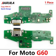 USB 충전 포트 잭 커넥터 보드 플렉스 Moto G60 G100 G50 G31 G30 G20 G41 Power G Stylus 2021 Pure, 06 G60 With IC