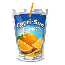 과즙음료 농심 카프리썬 오렌지, 200ml, 20개