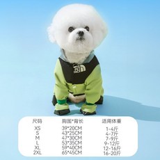 寵物狗狗雨衣四腳防水防臟雨天衣服, 1個, 蒂安綠,XS 建議體重1-4斤