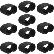 Qulkws 10개의 PCS 탄성 벨트 키퍼 나일론 캔버스 웹 루프 스트랩 정리함 배낭 홀더 리테이너 밴드 1.5인치 와이드 슬링용