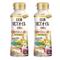 닛신 오일리오 닛신 MCT 오일 HC200gPET×2개 세트 체지방과 허리 사이즈 감소 기능성 표시 식품 액체 누출 어려움, 1개, 1g