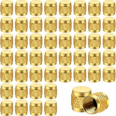 1 4 플레어 캡 원형 황동 네오프렌 O링 씰 HVAC 밸브 50개입 2350693