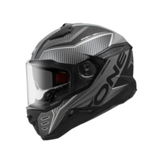 【ASTONE官方直營】MX800B BF7彩繪款全罩式安全帽，多功能設計可加帽舌，三色可選, 平黑/銀