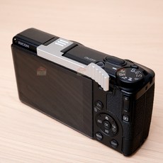 現貨24H GR4 GR4拇指柄 GR拇指柄 理光相機指柄 熱靴手柄 指把 拇指扣柄 拇指柄 握把 相機配件, 1個, GR4拇指柄（銀色）