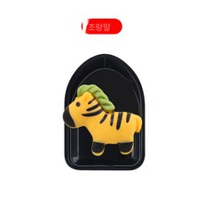 자동차 걸이 아이디어 캐릭터 차량용 다용도 접착식 미니 걸이 차량용 시트 등받이 걸이, 조랑말, 하나