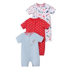 여름 원피스 반팔 이중지퍼 신생아 유아용 선물세트, 45