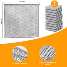 비 스크래치 와이어 행주 습식 및 건식용 다목적 와이어 식기 세척 주방 청소용 재사용 가능한 강철 울 스, 02 single layer, 03 1pcs, 1개