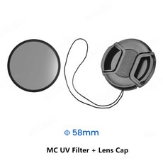 UV 광학 37 86mm 코팅 필터 카메라 보호 자외선 컨셉 MCUV 멀티 초슬림, [22] 58mm AB, 22 58mm AB