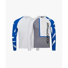 매장정품 스파이더 SPYDER 맨즈 브러쉬 그래픽 반집업 래쉬가드 SPJMCNRL321MWHT 136742