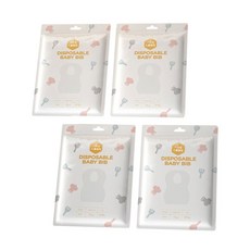 雪倫小舖 一次性兒童圍兜 20入拋棄式圍兜 耐用黏貼式防水圍兜 吃飯圍兜, 款式隨機-1包20入, 1個, 1個裝