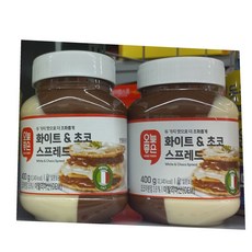 오늘좋은 화이트 & 초코 스프레드, 2개, 400g