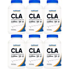 뉴트리코스트 CLA 공액리놀레산, 120개, 6개