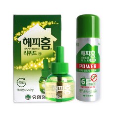 해피홈 리퀴드 리필액 45ml x 1개 + 해피홈 아웃도어 미스트 파워 100ml x 1개, 2세트
