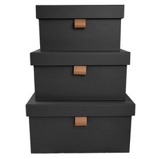 고급 가죽 휴대품 호텔 보관함 캐비닛 수납상자 보관, 1개, W. 검은색