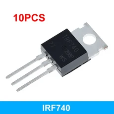 10 개 IRF510 IRF520 IRF540 IRF640 IRF740 IRF840 IRF3205 LM317T 트랜지스터 TO-220 IRF840PBF IRF510PBF 전자 부품 액세서리 소스