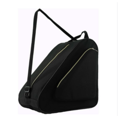 滑輪鞋運動裝備收納包，藍色邊條, 黑色, 1個