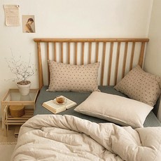 레이디가구 스칸딕 로맨틱 핀란드 원목 침대 SS Q 슈퍼싱글 퀸, 02. 프레임+미니포켓 17cm_아이보리