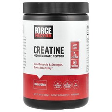 포스팩터 크레아틴 모노하이드레이트 파우더 무맛 300g, Force Factor 포스 팩터 크레아틴 일수화물 분, 3개