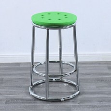 원형 바 스툴 카페 1 더블 스틸 걸상 높은 발 두꺼운, 화이트 55cm 두꺼운 플라스틱 그린