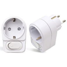 절전형 LED L자 멀티탭 1구 어댑터, 2개, 5cm