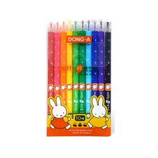 미피 슬림 색연필 10색 1세트 미술 색칠 준비물